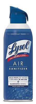 Lysol Air Sanitizer Spray for Air Sanitization and Bacterial Odor Elimination