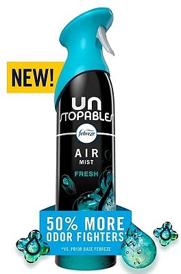 Febreze Air Mist Air Freshener Spray, Unstopables Fresh Scent