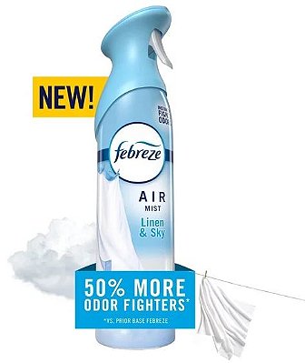 Febreze Air Mist Air Freshener Spray, Linen & Sky Scent
