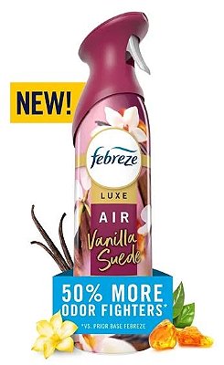 Febreze Air Mist Luxe Air Freshener Spray, Vanilla Suede Scen