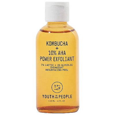 Youth To The People Kombucha + 10% AHA Liquid Exfoliant with Lactic Acid and Glycolic Acid