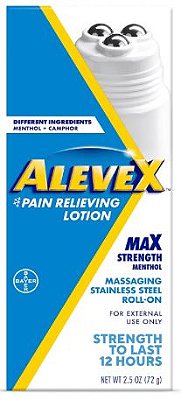 AleveX Topical Pain Relief Lotion with Rollerball Applicator