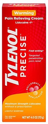 Tylenol Precise Warming Sensation Pain Relief Lidocaine Cream