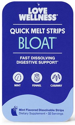 Love Wellness Bloat Quick Melt Strips