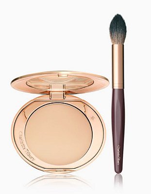 Charlotte Tilbury Flaweless Finish Skin Powder & Brush Kit