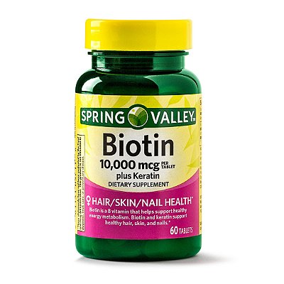 Spring Valley Biotin Plus Keratin Tablets 10.000mcg