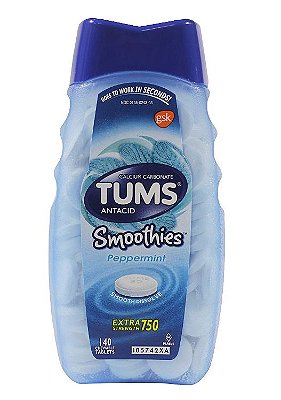Tums Antacid Smoothies Peppermint 