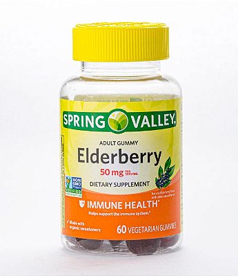 Spring Valley Elderberry Dietary Supplement Adult Gummies