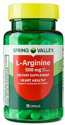 Spring Valley L-Arginine Amino Acid Supplements, 500 mg