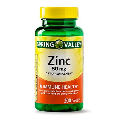 Spring Valley Zinc Caplets 50 mg