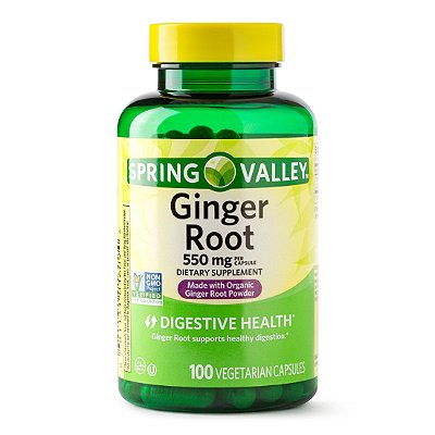 Spring Valley Ginger Root Capsules 550 mg