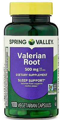 Spring Valley Valerian Root Capsules, 500 mg