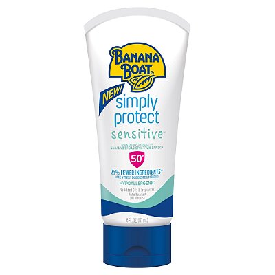 Banana Boat Simply Protect Sensitive Sunscreen Lotion SPF 50+