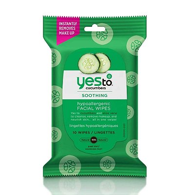 YesTo Cucumbers Soothing Makeup Remover Wipes