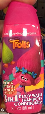 Trolls 3 in 1 Body Wash, Shampoo Conditioner