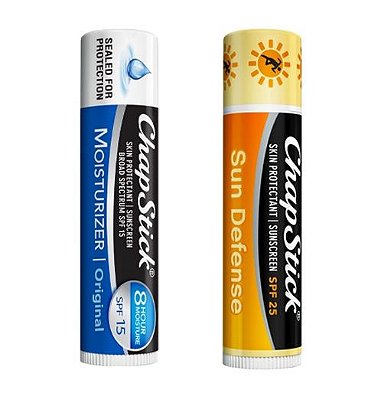 Chapstick SPF Protection Lip Balm - Sun Defense & Original Moisturizer 