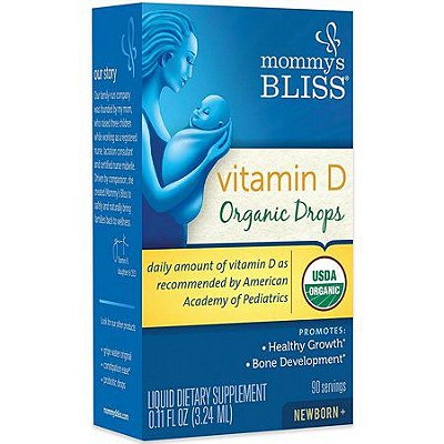 Mommy's Bliss Vitamin D Organic Drops Liquid Newborn+