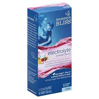 Mommy's Bliss Electrolyte Natural Fruit Punch Powder Packs