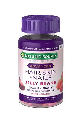 Nature's Bounty Hair Skin Nails 2X Biotin Jelly Beans