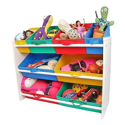 Organizador de Brinquedos Infantil - Grande Colorido