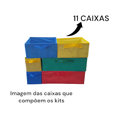 Kit 11cxs Para Organizador De Brinquedo Grande Organibox