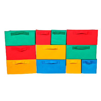 Kit Caixas Para Organizador De Brinquedo Grande Organibox - 11 caixas