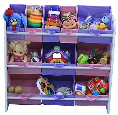 Organizador de Brinquedos Infantil – Feminino – 11 CAIXAS