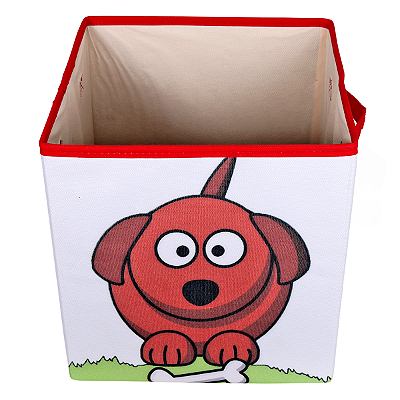 Caixa Estamapada Bichinhos Organizadoras de Brinquedos e Decorações