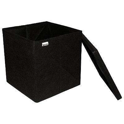 Caixa Grande para Presente Preta com Tampa Luxuosa 28X30X28