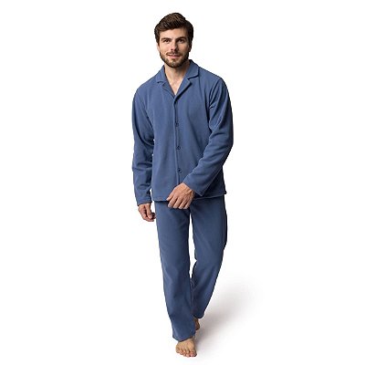 Pijama Masculino Soft Aberto Azul