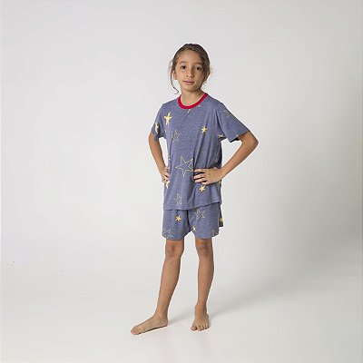 Pijama Masculino Infantil Estrelado