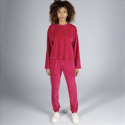 Conjunto Feminino Loungewear Plush Pink
