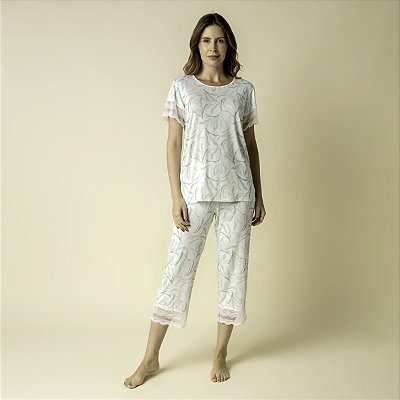 Pijama Feminino Capri Verde Organique