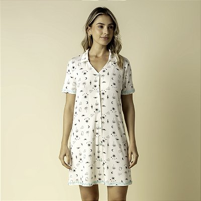 Camisão Feminino Curto Aberto Abu Dhabi