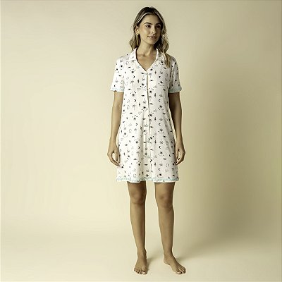 Camisão Feminino Curto Aberto Abu Dhabi