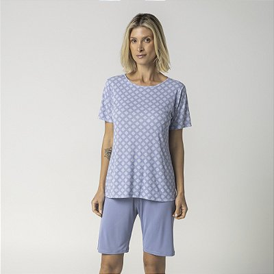 Bermudoll Feminino Geometric Azul