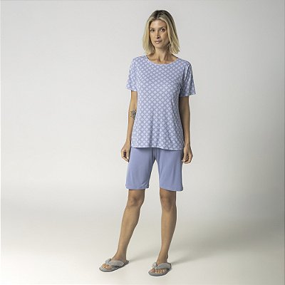 Bermudoll Feminino Geometric Azul