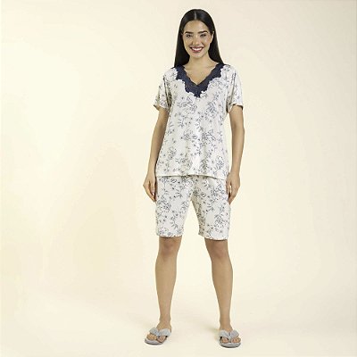 Bermudoll Feminino Blossom Azul Platinum