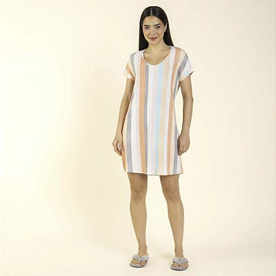 Camisão Feminino Curto Blend Strip