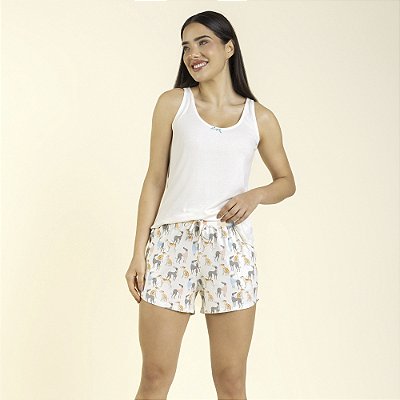 Short Doll Regata Branco Greyhound