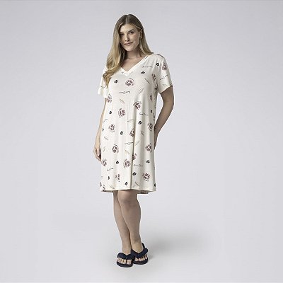 Camisão Feminino Curto Plus Size Romã