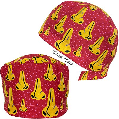 Gorro Cirúrgico, Nariz, Narizes Amarelos, Vermelho