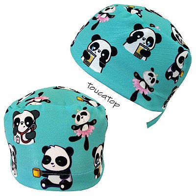 Gorro Cirúrgico, Pandas Desenhados, Tiffany