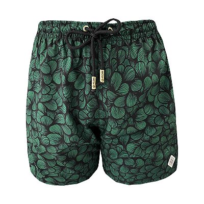 Shorts Bermuda Masculina de Praia Ondas Verde