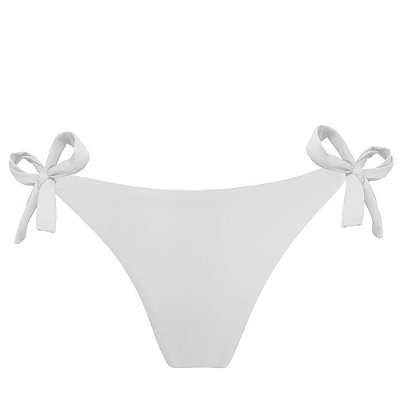 Calcinha de Biquíni Empina Bumbum Branco Liso
