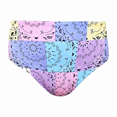 Calcinha de Biquíni Hot Pants Fio Duplo Candy Love Colorido