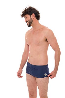 Sunga Masculina Adulta Azul Marinho Lisa