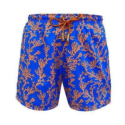 Shorts Bermuda Masculina de Praia Coral Laranja