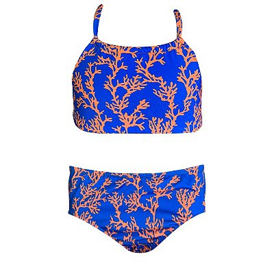 Conjunto de Biquíni Infantil Kids Coral Laranja