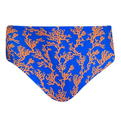 Calcinha de Biquíni Hot Pants Fio Duplo Coral Laranja